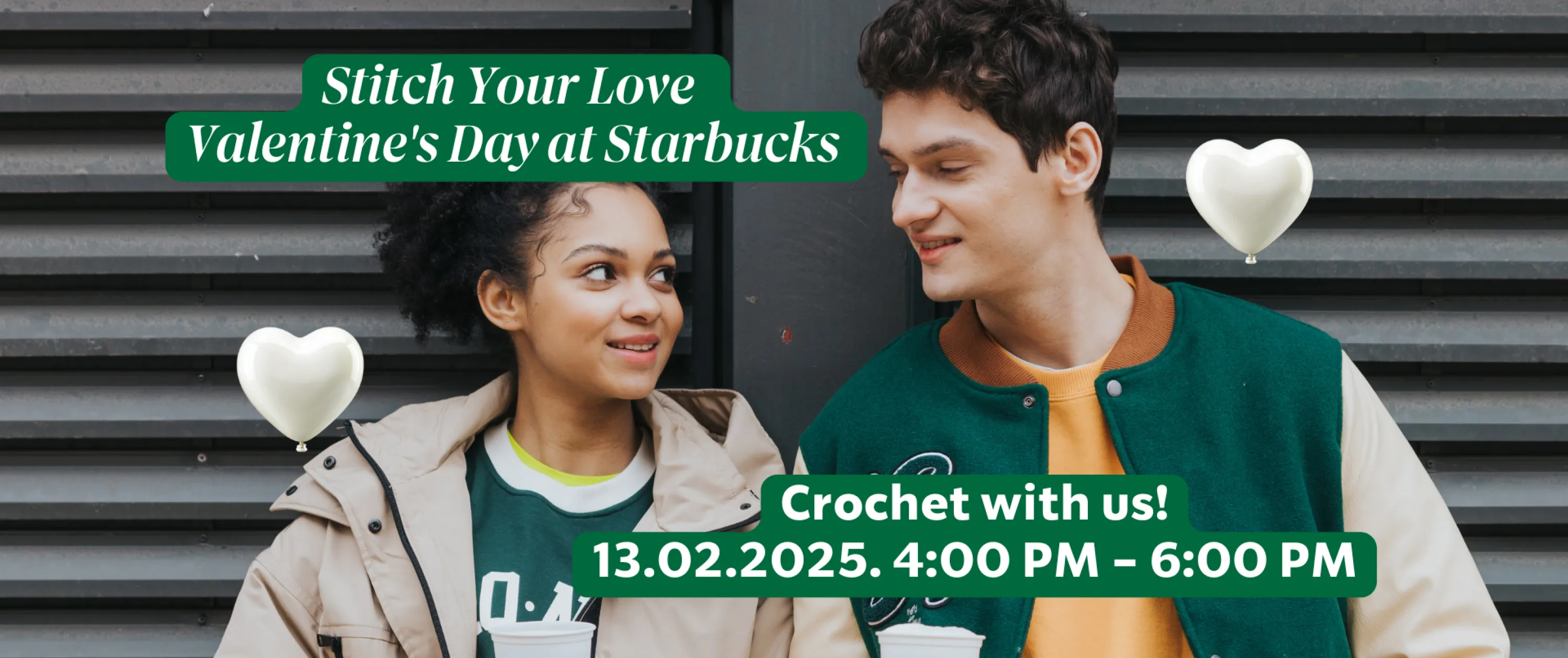 Starbucks Valentine's Day Heart Crochet Event 2025