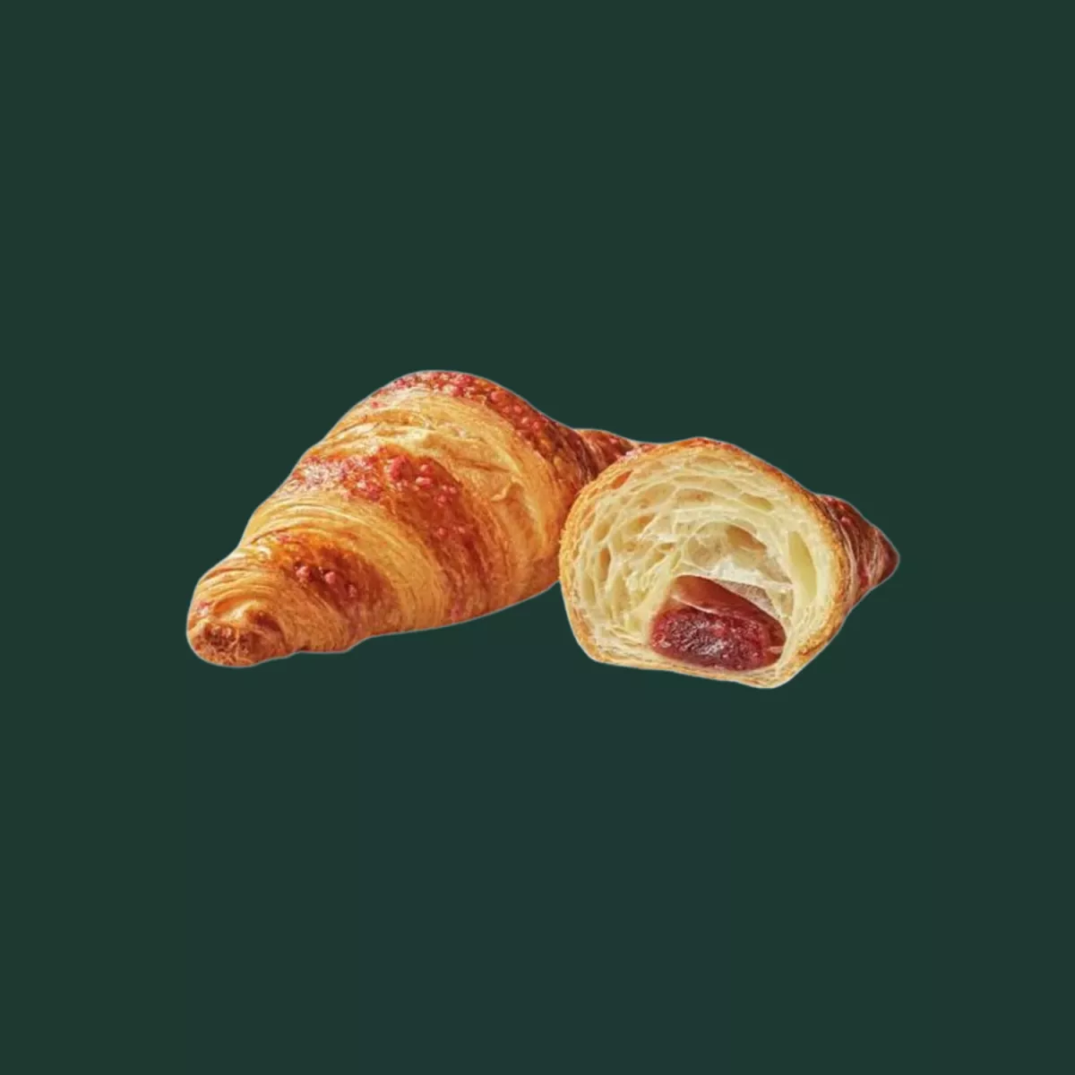 Málnás vegán croissant