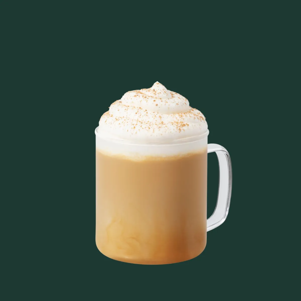 Starbucks Pumpkin Spice Latte with a blend of pumpkin and traditional fall spice flavours.