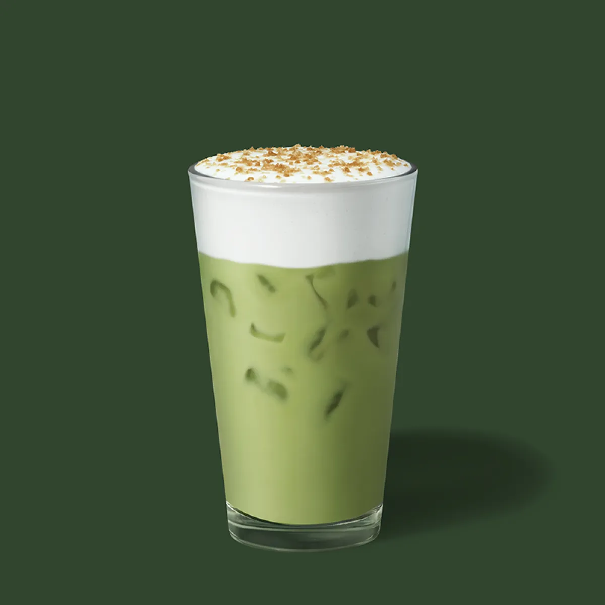Toffee Nut Cream Iced Matcha Latte