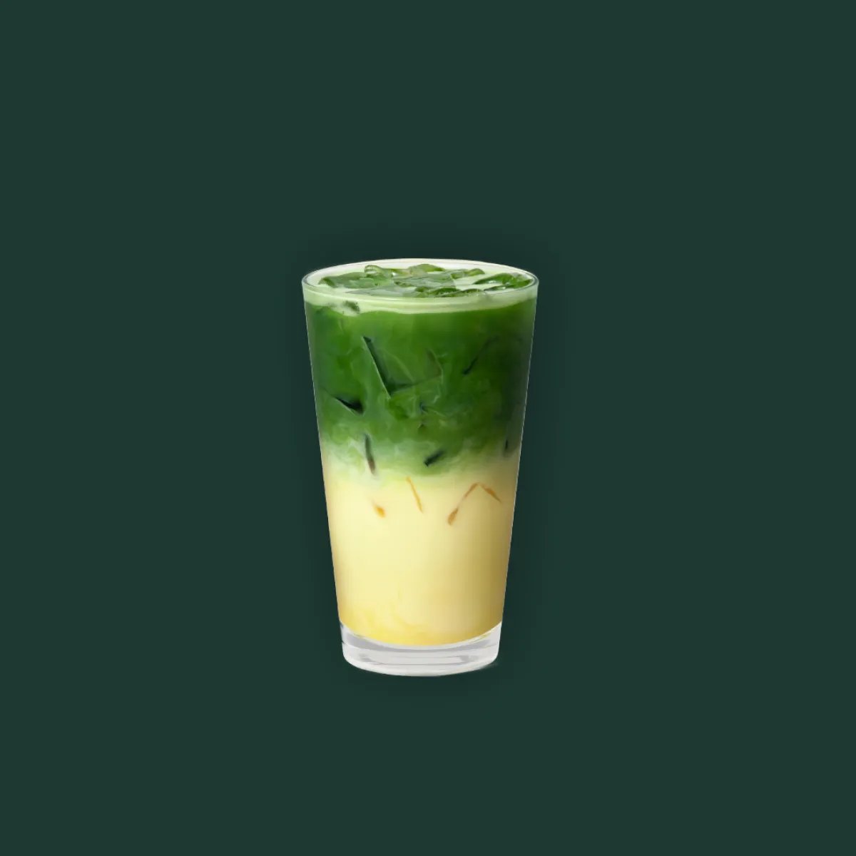 Iced Caramelised Banana Flavour Matcha Latte