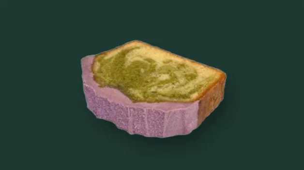 Ube Vanilla Matcha Loaf Cake