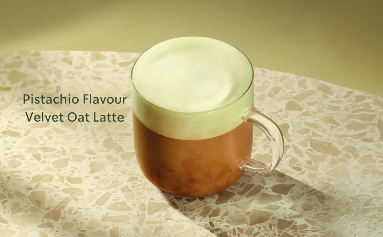 Pistachio Flavour Velvet Oat Latte