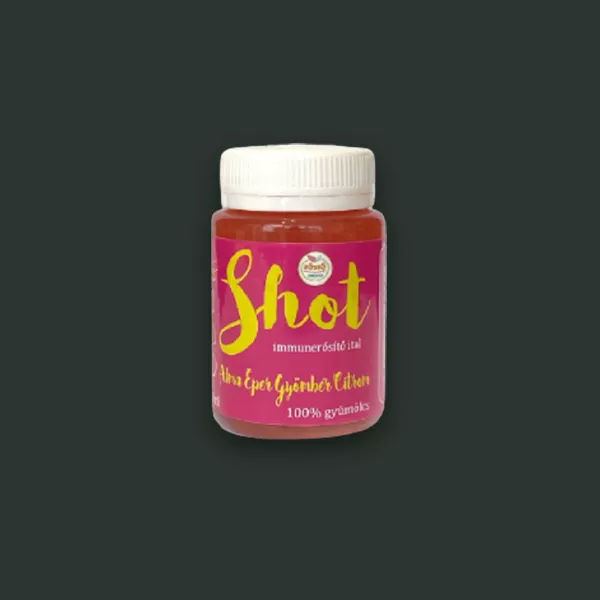 Apple-strawberry-ginger-lemon shot