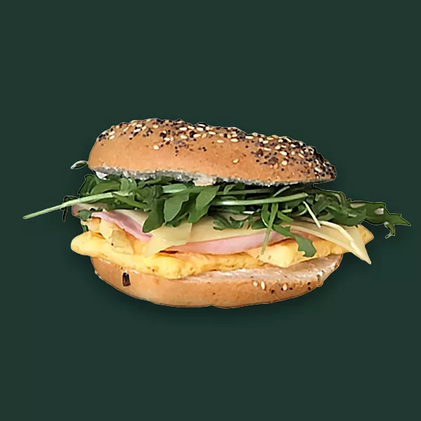 Tojásos sonkás bagel